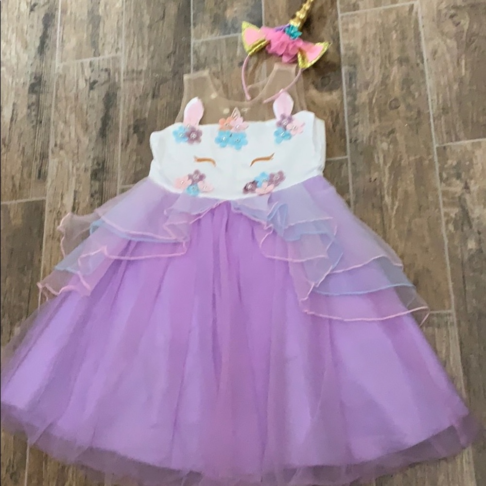 Unicorn Dress with headband